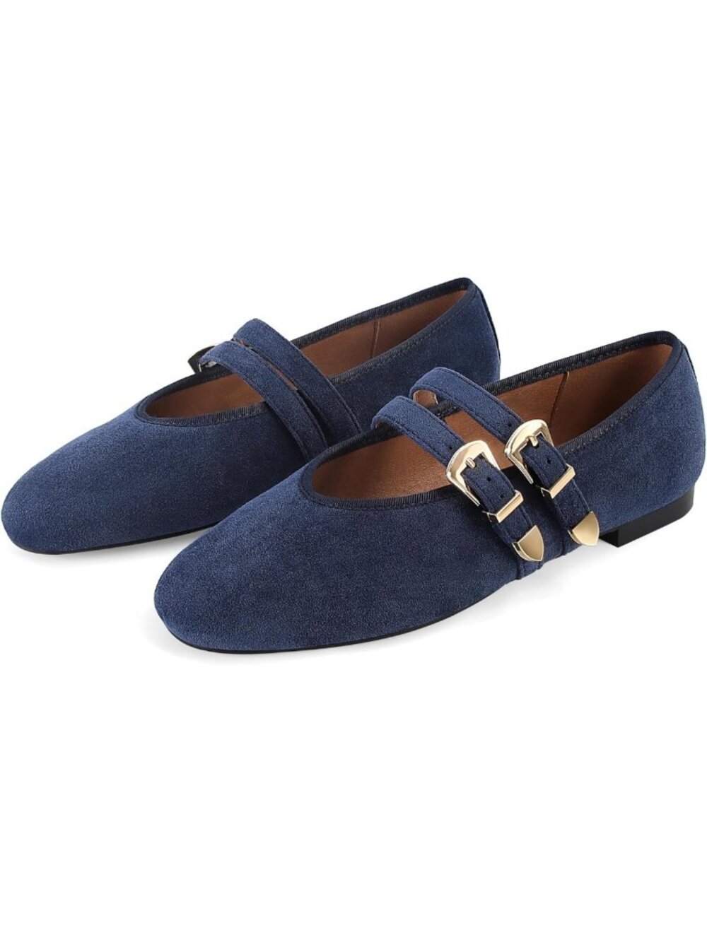 Breathable Woven Mesh Ballet Flats for Women | Almond Toe Mary Jane Slip-Ons